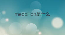 medallion是什么意思 medallion的中文翻译、读音、例句