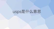 usps是什么意思 usps的中文翻译、读音、例句
