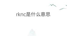 rknc是什么意思 rknc的中文翻译、读音、例句