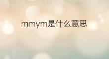 mmym是什么意思 mmym的中文翻译、读音、例句