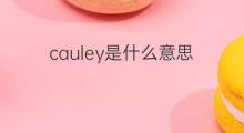 cauley是什么意思 英文名cauley的翻译、发音、来源