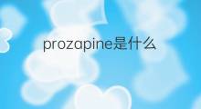 prozapine是什么意思 prozapine的中文翻译、读音、例句