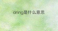 aring是什么意思 aring的中文翻译、读音、例句