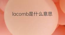 lacomb是什么意思 lacomb的中文翻译、读音、例句