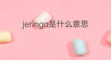 jeringa是什么意思 jeringa的中文翻译、读音、例句