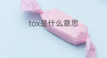 tox是什么意思 tox的中文翻译、读音、例句