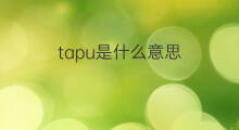 tapu是什么意思 tapu的中文翻译、读音、例句