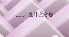 doerr是什么意思 doerr的中文翻译、读音、例句