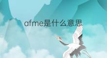 afme是什么意思 afme的中文翻译、读音、例句