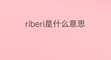 riberi是什么意思 riberi的中文翻译、读音、例句