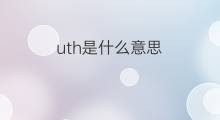 uth是什么意思 uth的中文翻译、读音、例句