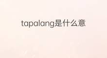 tapalang是什么意思 tapalang的中文翻译、读音、例句