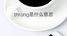 throng是什么意思 throng的中文翻译、读音、例句