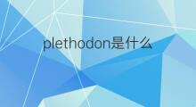 plethodon是什么意思 plethodon的翻译、读音、例句、中文解释