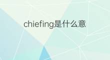 chiefing是什么意思 chiefing的中文翻译、读音、例句