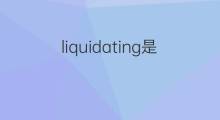 liquidating是什么意思 liquidating的翻译、读音、例句、中文解释
