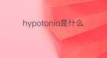 hypotonia是什么意思 hypotonia的中文翻译、读音、例句