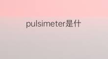 pulsimeter是什么意思 pulsimeter的中文翻译、读音、例句