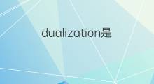 dualization是什么意思 dualization的中文翻译、读音、例句