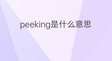 peeking是什么意思 peeking的中文翻译、读音、例句