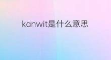 kanwit是什么意思 kanwit的中文翻译、读音、例句