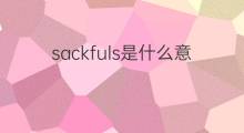 sackfuls是什么意思 sackfuls的中文翻译、读音、例句
