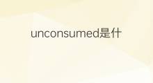 unconsumed是什么意思 unconsumed的中文翻译、读音、例句
