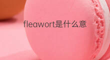 fleawort是什么意思 fleawort的翻译、读音、例句、中文解释