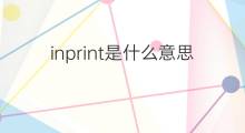 inprint是什么意思 inprint的中文翻译、读音、例句
