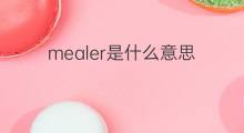 mealer是什么意思 mealer的中文翻译、读音、例句