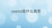 veetol是什么意思 veetol的中文翻译、读音、例句