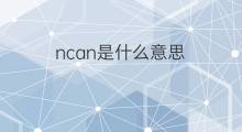 ncan是什么意思 ncan的中文翻译、读音、例句