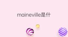 maineville是什么意思 maineville的中文翻译、读音、例句