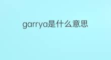 garrya是什么意思 garrya的中文翻译、读音、例句