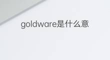 goldware是什么意思 goldware的翻译、读音、例句、中文解释