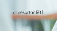 olmesartan是什么意思 olmesartan的中文翻译、读音、例句