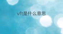 vft是什么意思 vft的中文翻译、读音、例句