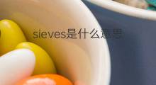 sieves是什么意思 sieves的中文翻译、读音、例句