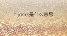 hijacks是什么意思 hijacks的中文翻译、读音、例句
