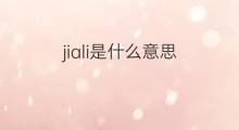 jiali是什么意思 jiali的中文翻译、读音、例句