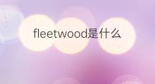 fleetwood是什么意思 fleetwood的中文翻译、读音、例句