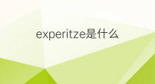 experitze是什么意思 experitze的中文翻译、读音、例句