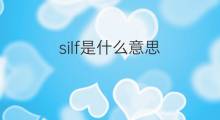 silf是什么意思 silf的中文翻译、读音、例句