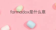 farmadox是什么意思 farmadox的中文翻译、读音、例句