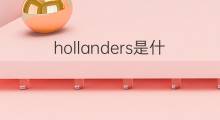 hollanders是什么意思 hollanders的中文翻译、读音、例句