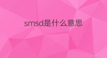 smsd是什么意思 smsd的中文翻译、读音、例句