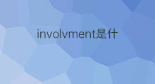 involvment是什么意思 involvment的中文翻译、读音、例句