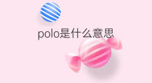 polo是什么意思 polo的中文翻译、读音、例句