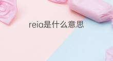 reia是什么意思 reia的中文翻译、读音、例句