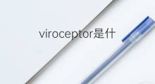 viroceptor是什么意思 viroceptor的翻译、读音、例句、中文解释